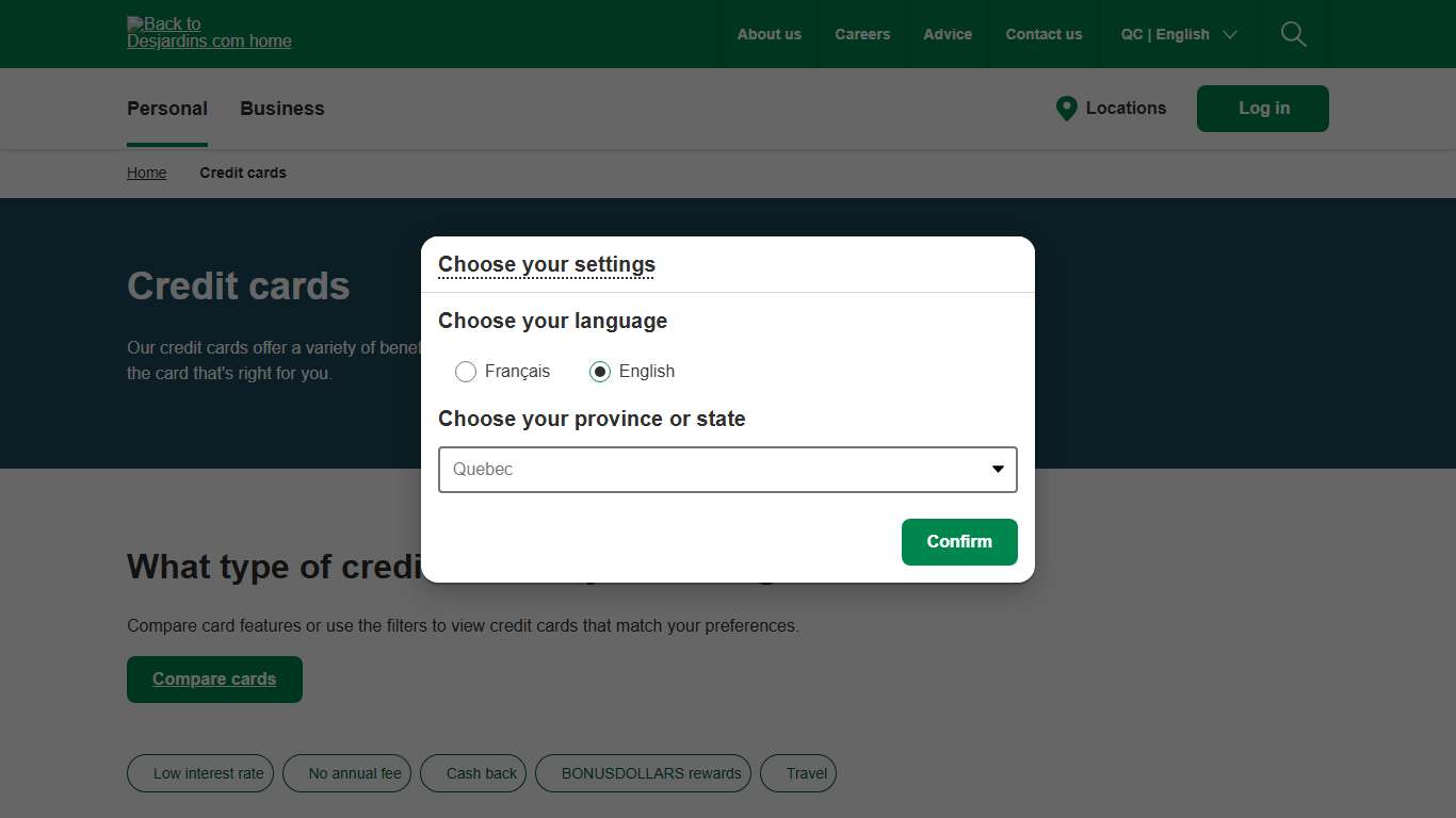 Compare Our Visa and Mastercard Credit Cards - Desjardins